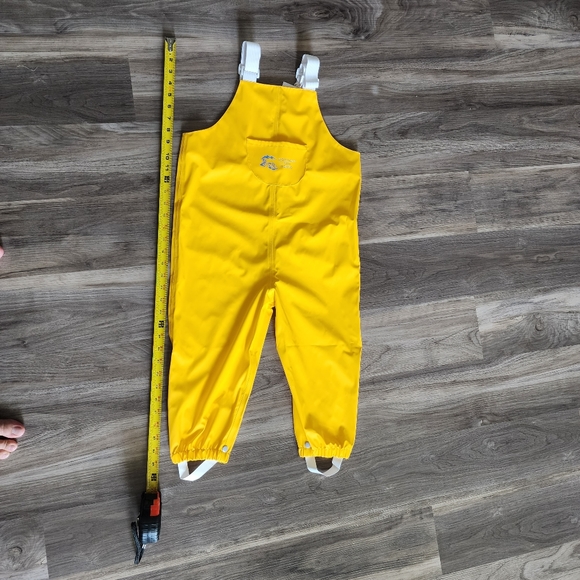 Mountain and Fishing Yellow Waterproof Fishing Overall for Kids size L/XL unisex - Picture 4 of 10